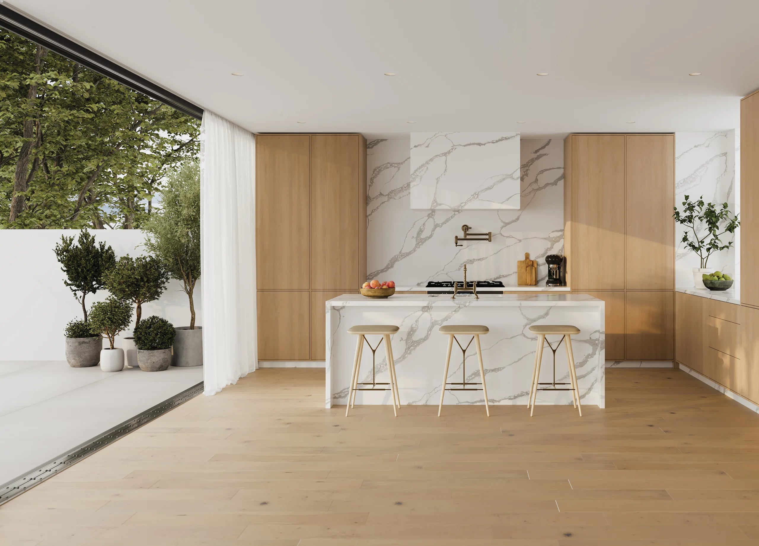 Bordeaux 7.5" x 75" Engineered Hardwood Plank in Margaux