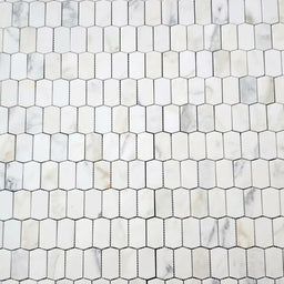 Calacatta Gold Hive Mosaic Tile 12" x 12"