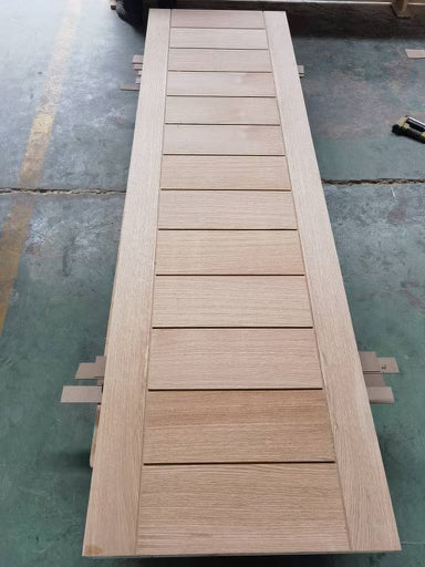 European White Oak Door – Horizontal Panel Design