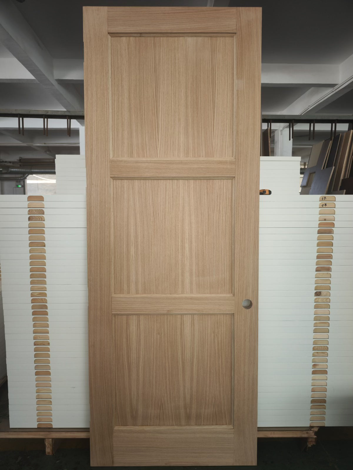 European White Oak Door – 3 Panel Design